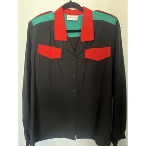 vintage Pierre‎ Lamonte button down shirt womens large